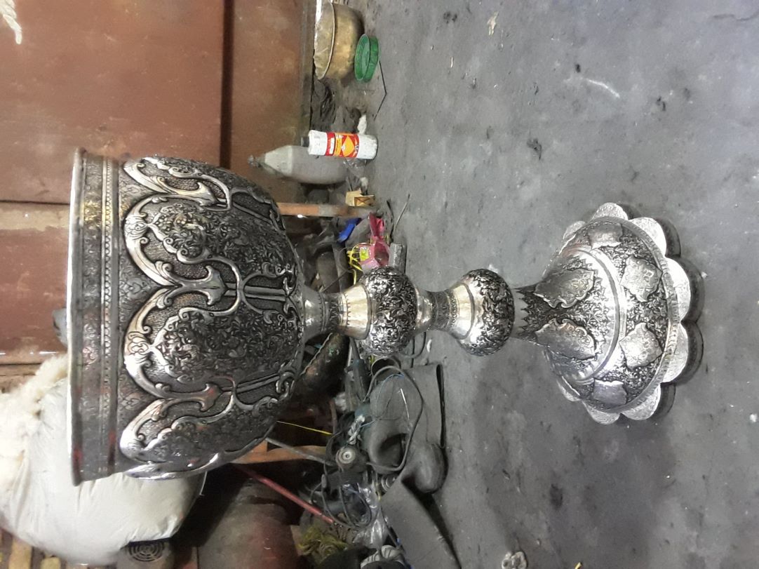 سنگاب و گلدان دستساز مسی